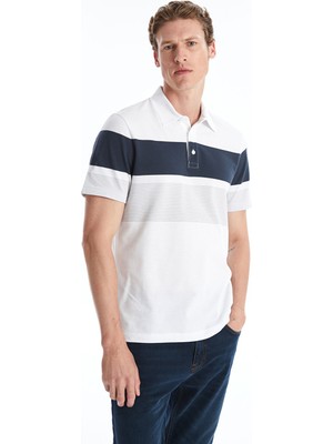 Lc Waikiki Yeni Sezon Polo Yaka Kısa Kollu Çizgili Erkek Tişört