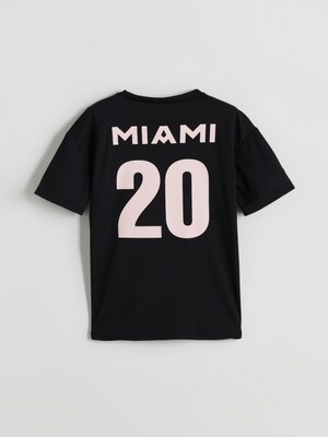 Lc Waikiki Yeni Sezon Bisiklet Yaka Inter Miami Baskılı Erkek Çocuk Tişört