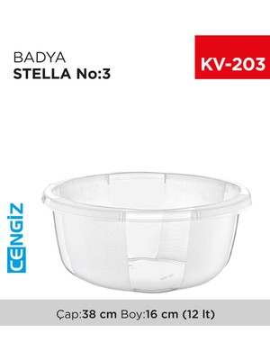 DS LLC Yuvarlak Şeffaf Badya 1 Adet 3 No ROYALEKS-E175 DSLLC34-43TX