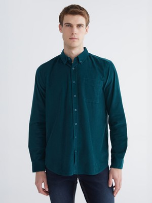 Lc Waikiki Yeni Sezon Regular Fit Uzun Kollu Kadife Erkek Gömlek