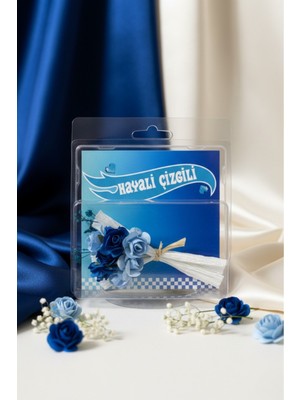 Hayali Çizgili Mini Buket Love Flowers Tasarım Koleksiyonluk, Sevgiliye Hediye Kalıcı Çiçek Buketi Tasarım