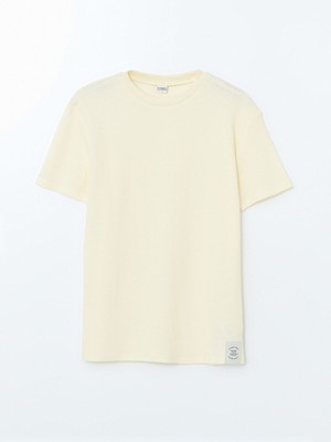 Lc Waikiki Yeni Sezon Bisiklet Yaka Dokulu Erkek Çocuk Tişört