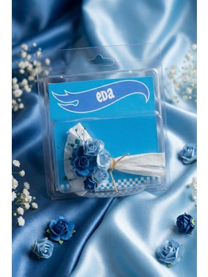 Hayali Çizgili Kişiye Özel Isimli Mini Buket- El Yapımı Dekoratif Hediye