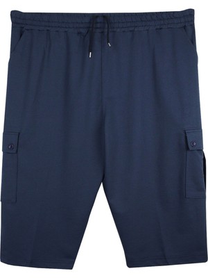 Maruf Shop Erkek Büyük Beden Kargo Cepli Penye Kapri