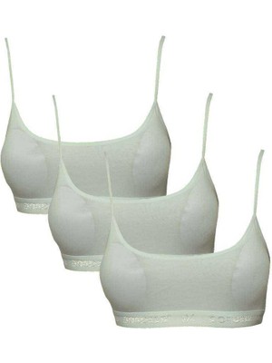 DS LLC Pedli Ip Askılı Krem Büstiyer 3 Adet DSLLC34-43TX