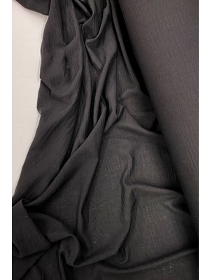 DS LLC Keten Kumaş - Organik Kumaş - Perde Kumaşı - Ince Keten - Kıyafet Için Kumaş Örtü Siyah 27