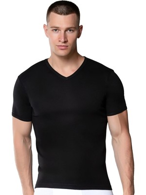 Gümüş 4051 12'li Erkek V Yaka Spor Kollu Fanila