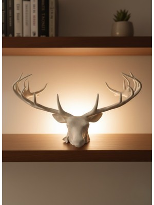 DS LLC 25 cm Estetik Geyik Figürü Şık Ev Ofis Dekorasyonu DSLLC4-2356Y