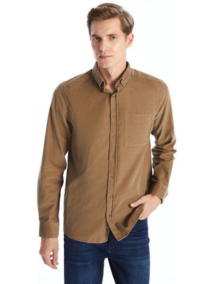 Lc Waikiki Yeni Sezon Regular Fit Uzun Kollu Kadife Erkek Gömlek