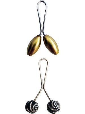 DS LLC 2 Adet Tesettür Eşarp ve Şal Klipsi Set 4 DSLLC34-43TX