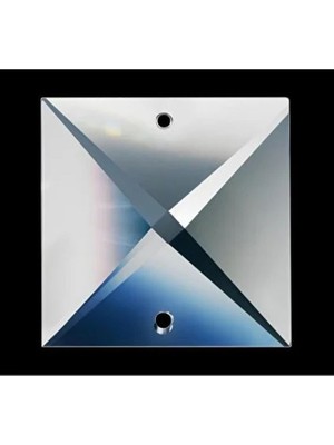 Ada Avize 20 mm Şeffaf Kare Plaket Avize Taşı 10 Adet