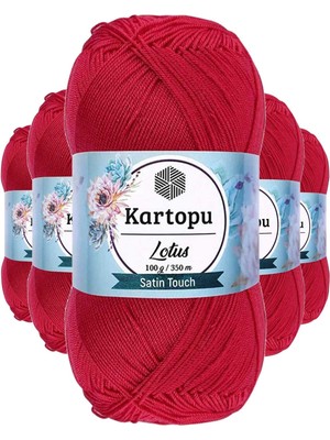 DS LLC 5 Adet Lotus Bikini Büstiyer Bluz Örgü Ipi  K141 Fuşya DSLLC34-43TX