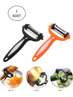 DS LLC Renkli Saplı 3 Başlı Çelik Soyacak - Soyucu DSLLC34-43TX