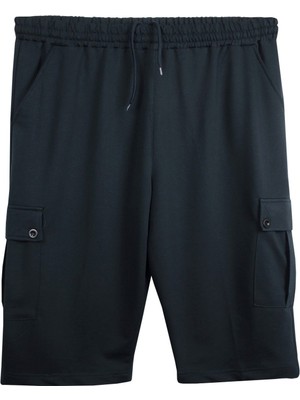 Maruf Shop Erkek Büyük Beden Kargo Cepli Penye Kapri