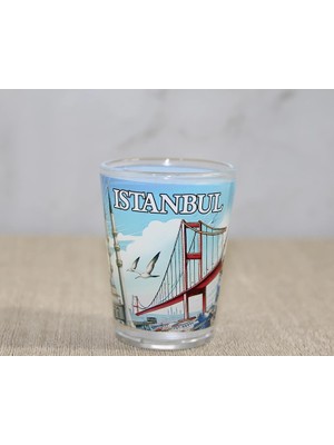 Ynt İthalat Istanbul Temalı Cam Shot Bardak ALK4357