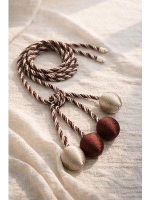 4 Toplu Halat Sarım Tavan Braçöl Fon Bağı Kiremit-Vizon (1 Adet)