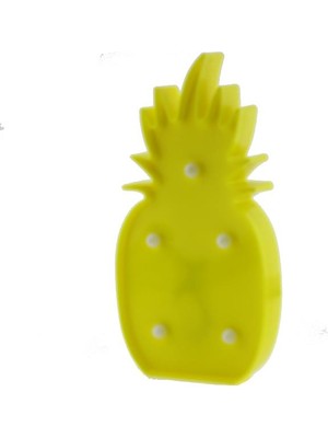 Mutlu Adım 25CM LED Işıklı Plastik Ananas Gece Lambası