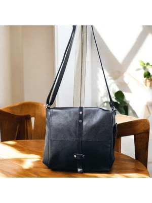 Hakiki Deri Büyük Boy Yumuşak Omuz ve Çapraz Çanta