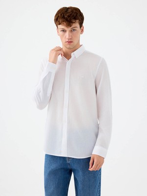 Loft Regular Fit Beyaz Erkek Gömlek LF2039536