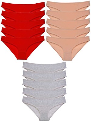 Royaleks 15 Adet Süper Eko Set Likralı Kadın Slip Külot 513