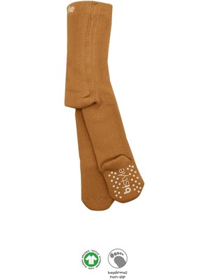 Bistyle Tekli Kaymaz Mix Havlu Külotlu Çorap BS50501M Hardal