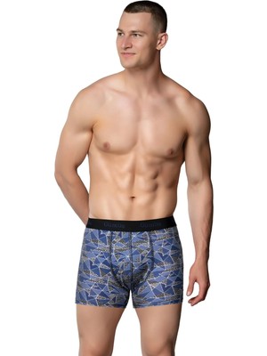 Gümüş 3064 6'lı Erkek Likralı Empirme Boxer