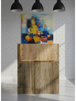 Online Fırsat Mutlu Ol Mutlu Kal Resital Ledli Karşılama Bankosu G-90 cm Ofis Kasa Resepsiyon Masası BANKO-003-2-6