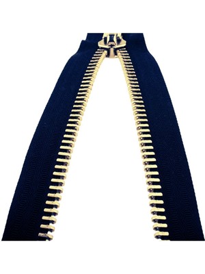 P Parla Demir Dişli Çanta Fermuarı En 3 cm Petrol Mavisi