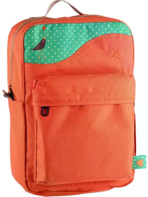 Pisikopat Karga Desenli Sanatsal Panelli Kanvas Unisex Sırt Çantası