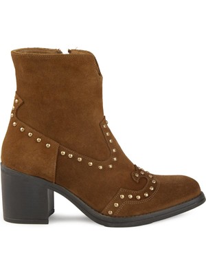 Pegia Süet Kadın Topuklu Bot DG6074