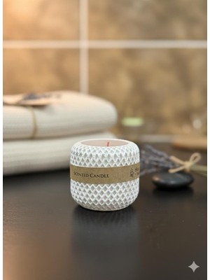 Serene Space Kokulu Kesme Figürlü Dekoratif 2'li Mum