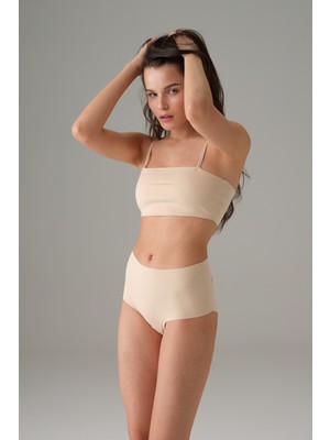 Çamaşır Kenti Kadın Ten Invisible Askılı Büstiyer 5583