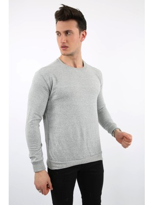 Modi Green Iki Iplik Düz Sıfır Yaka Erkek Günlük Sweatshirt