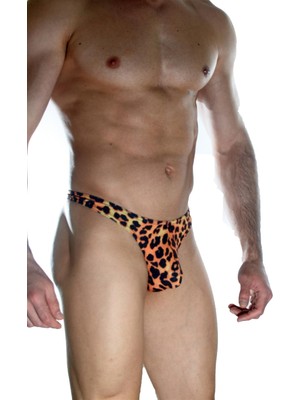 Giyim Erkek  Arkası Metalli Leopar Tanga Çamaşır Beruflic