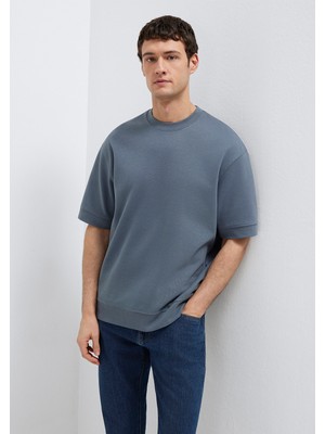 Mavi Bisiklet Yaka Mavi Tişört 0611614-80776