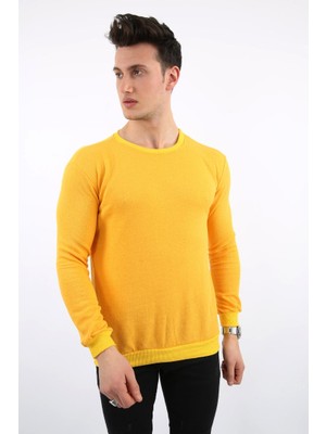 Modi Green Iki Iplik Düz Sıfır Yaka Erkek Günlük Sweatshirt