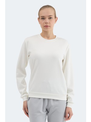 Slazenger Krıstıa I Kadın  Ekru Sweatshırt