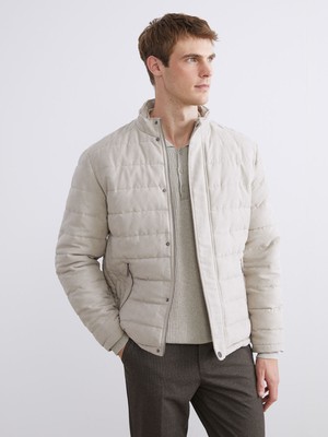 Lc Waikiki Yeni Sezon Slim Fit Dik Yaka Süet Erkek Mont