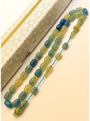 6*9mmimame Halkalı Kapsül Kesim Sıkma Kehribar Tesbih