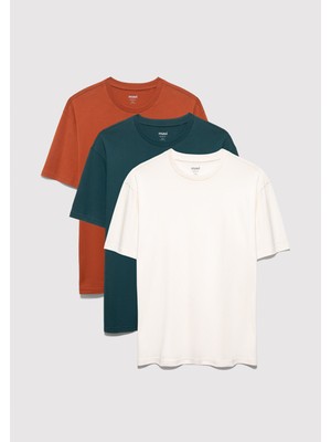 Mavi 3lü Erkek Basic Tişört 0612315-87831