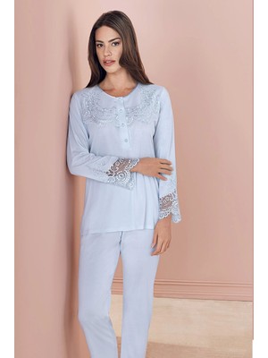 Beruflic Espuar 757 Penye 3'lü Sabahlık Pijama Takımı