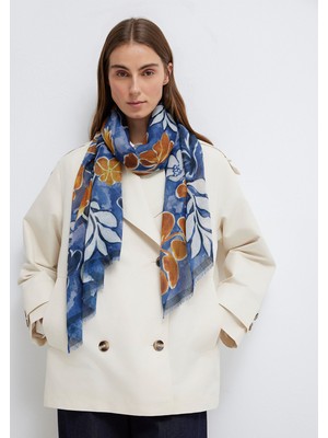 Mavi Desenli Şal 1913852-24367