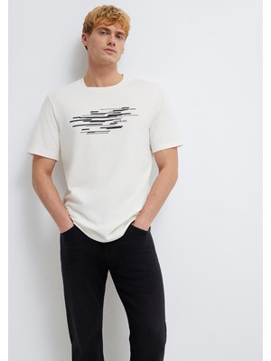 Mavi Mavi Black Ekru Tişört 0613131-70057