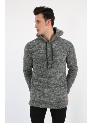 Modi Green Kapşonlu Kanguru Cepli Erkek Günlük Pelüş Sweatshirt