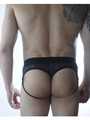 Beruflic Erkek Daire Desenli Fantezi Jockstrap