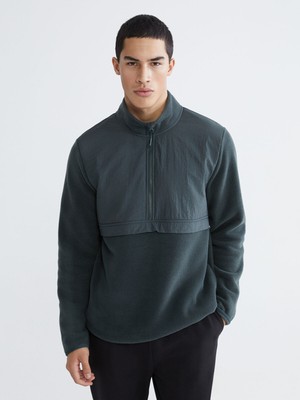 Lc Waikiki Yeni Sezon Dik Yaka Uzun Kollu Polar Erkek Sweatshirt