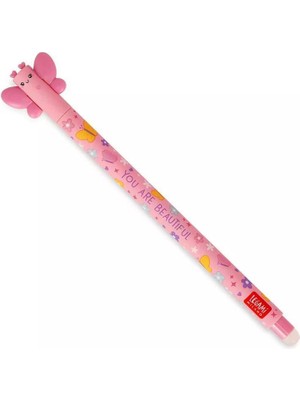 Legami Silinebilir Jel Kalem 0.7 mm Pembe Kelebek