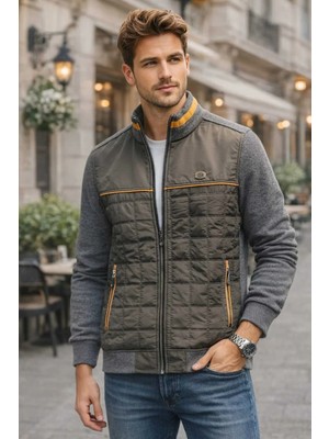 Erkek Fermuarlı Kapitone Mont – Spor & Şehir Stili