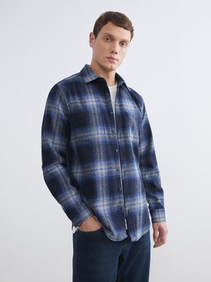 Lc Waikiki Yeni Sezon Regular Fit Yün Karışımlı Ekose Erkek Gömlek