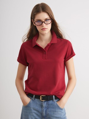 Lc Waikiki Yeni Sezon Polo Yaka Pike Kadın Tişört